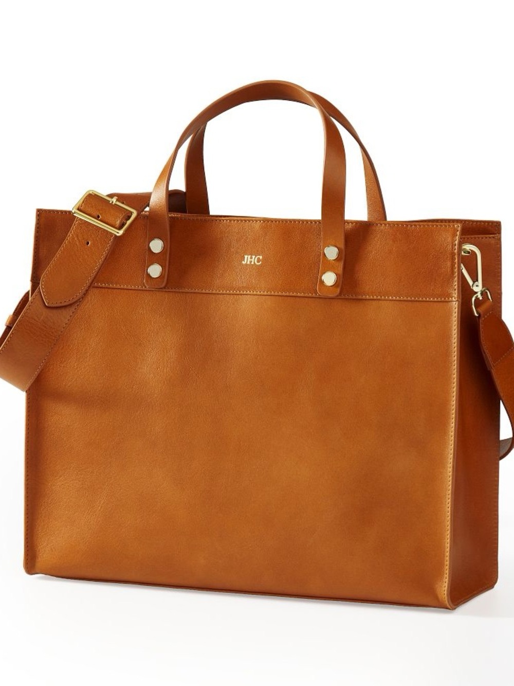 Mark & Graham Essential Leather Tote Bag (Large) in Camel